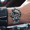 OLEVS Brand 5885 Мужские водонепроницаемые часы из нержавеющей стали с ремешком из нержавеющей стали Кварцевые наручные часы Мужские роскошные деловые часы